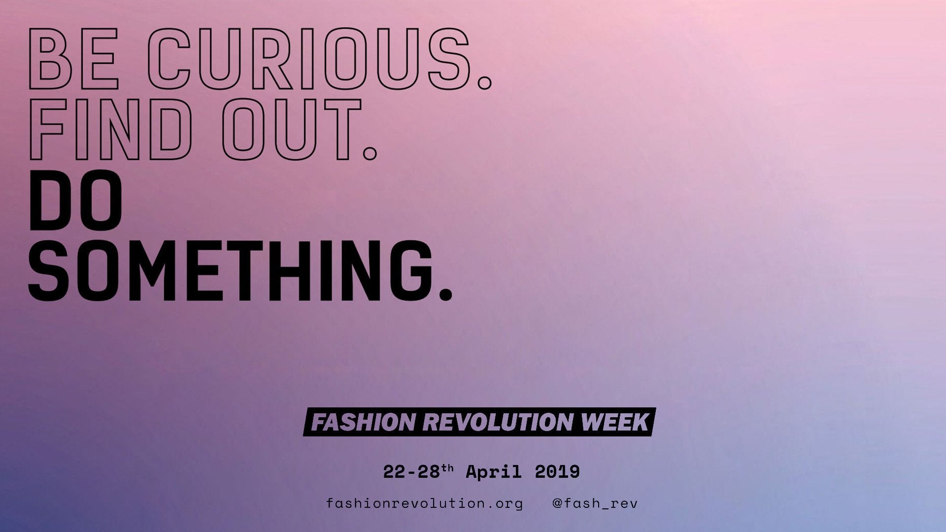 Fashion Revolution Week - Fraenck